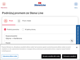 'stenaline.pl' screenshot