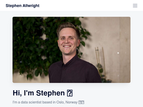 'stephenallwright.com' screenshot