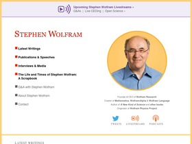 'stephenwolfram.com' screenshot