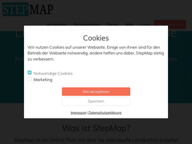 'stepmap.de' screenshot