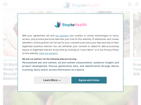 'steptohealth.com' screenshot