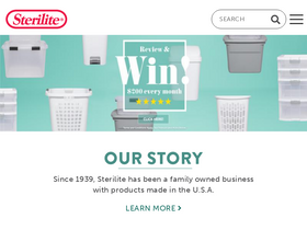 'sterilite.com' screenshot