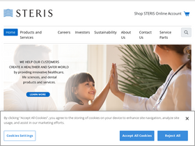'steris.com' screenshot