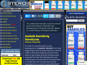 'steroid.com' screenshot