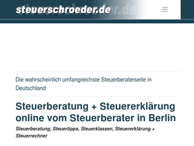 'steuerschroeder.de' screenshot