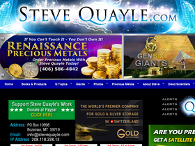 'stevequayle.com' screenshot