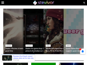 'stevivor.com' screenshot
