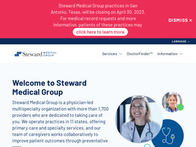'stewardmedicalgroup.org' screenshot