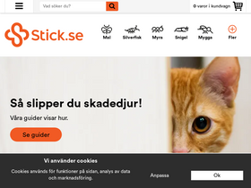 'stick.se' screenshot