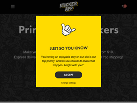 'stickerapp.com' screenshot