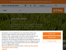 'stihl.es' screenshot