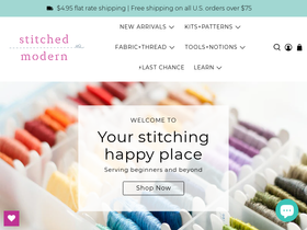 'stitchedmodern.com' screenshot