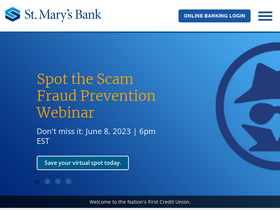 'stmarysbank.com' screenshot