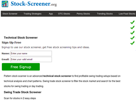 'stock-screener.org' screenshot