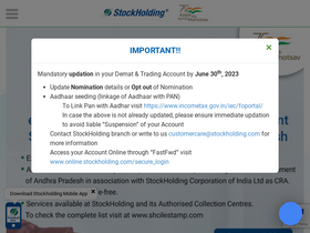 'stockholding.com' screenshot