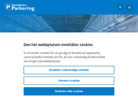 'stockholmparkering.se' screenshot