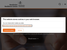 'stockholmresilience.org' screenshot