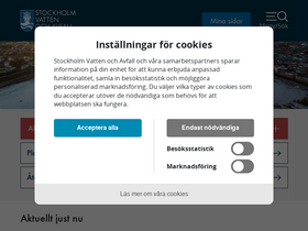 'stockholmvattenochavfall.se' screenshot