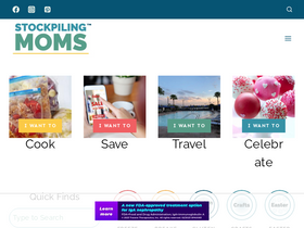 'stockpilingmoms.com' screenshot