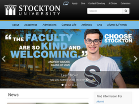 'stockton.edu' screenshot