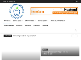 'stomatologija.me' screenshot