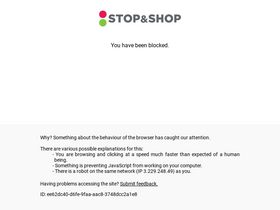 'stopandshop.com' screenshot