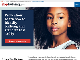'stopbullying.gov' screenshot