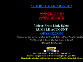 'stopthecrime.net' screenshot