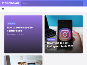 'storiesdown.com' screenshot