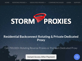 'stormproxies.com' screenshot