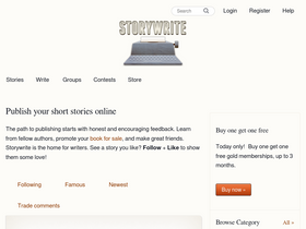 'storywrite.com' screenshot