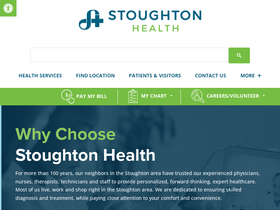 'stoughtonhealth.com' screenshot