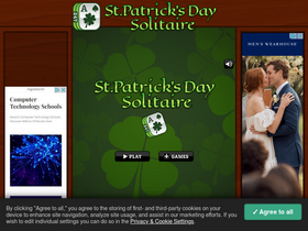 'stpatricksdaysolitaire.com' screenshot