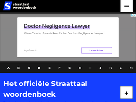 'straattaalwoordenboek.nl' screenshot