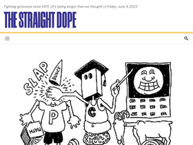 'straightdope.com' screenshot