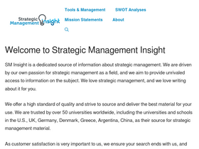 'strategicmanagementinsight.com' screenshot