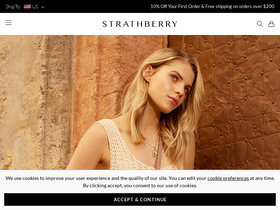 'strathberry.com' screenshot