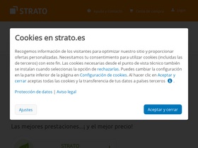 'strato.es' screenshot