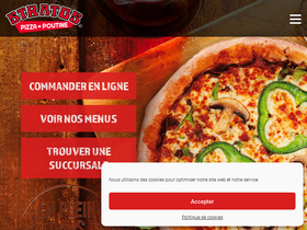 'stratos-pizzeria.com' screenshot