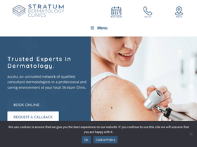 'stratumclinics.com' screenshot