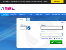 'strava.cz' screenshot
