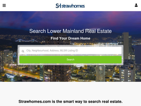 'strawhomes.com' screenshot