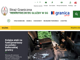 'strazgraniczna.pl' screenshot