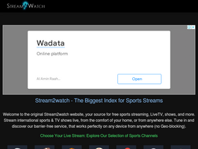 'stream2watch.ws' screenshot
