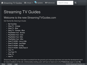 'streamingtvguides.com' screenshot