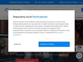 'strefakursow.pl' screenshot