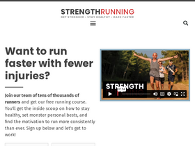 'strengthrunning.com' screenshot