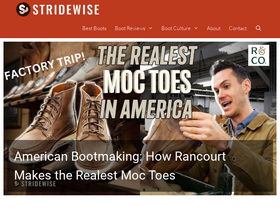 'stridewise.com' screenshot