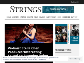 'stringsmagazine.com' screenshot