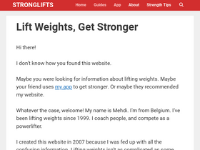 'stronglifts.com' screenshot